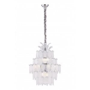 8775/12CR CHROME+WHITE (1) Люстра (NW)
