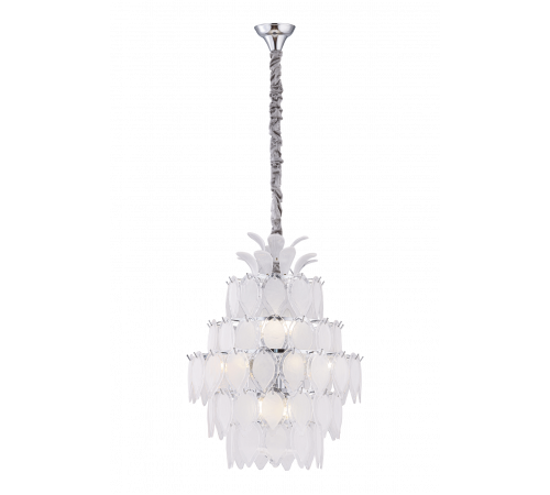 8775/12CR CHROME+WHITE (1) Люстра (NW)