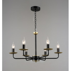 7052/6 BK+GD (1) Люстра RL