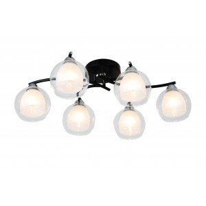 74844/6 BLACK+CHROME (1) Люстра RL