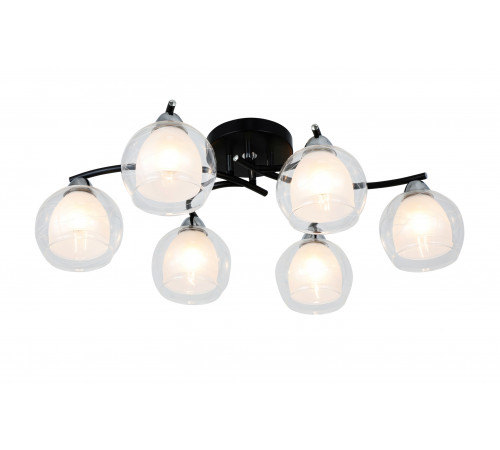 74844/6 BLACK+CHROME (1) Люстра RL