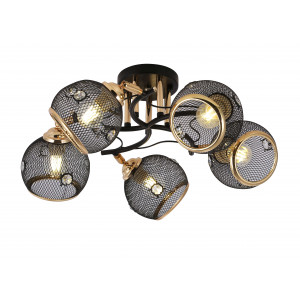 06444/5 BLACK+GOLD (1) Люстра (RL) #