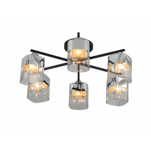 07275/6 BLACK+CHROME (1) Люстра (RL)