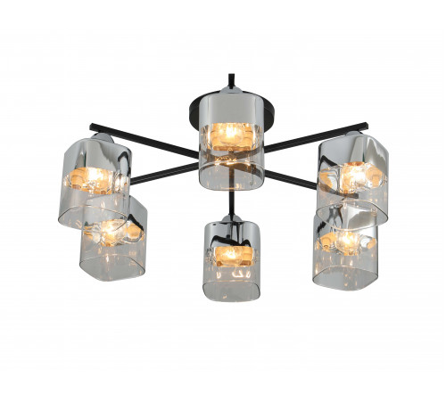 07275/6 BLACK+CHROME (1) Люстра (RL)