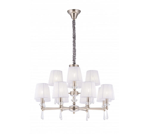 8902/8+4NK NICKEL (1) Люстра (NW)