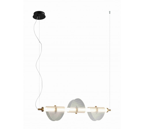 8341MDM-3 CL BLACK+CLEAR (1) Люстра NW