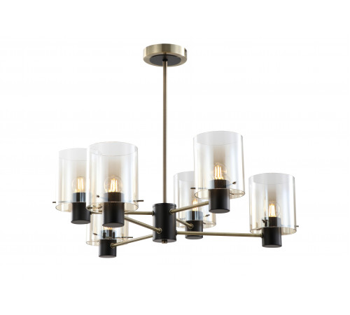 15600STD/6 BK+AB (1) Люстра NW #