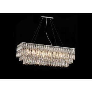 NW075-L1000*W300*H340 RECTANGLE CHROME (1) Люстра (в 2-х коробках) NW #