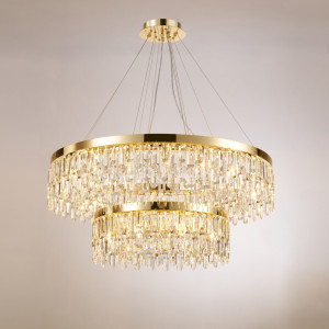 F6-ф1000+600*H360(1500) H GOLD (1) Люстра NW (в 2-х коробках)