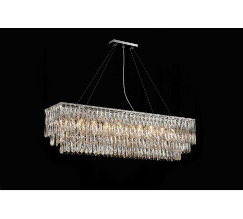 NW075-L1200*W300*H340 RECTANGLE CHROME (1) Люстра (в 2-х коробках) NW