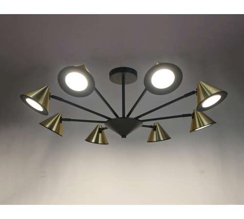 PRD-C 0775D-8 BK+GD (1) Люстра RL