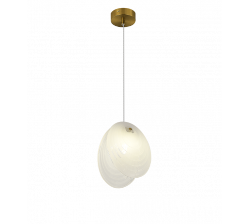 2814-DW-1 BRASS CANOPY+WHITE (1) Люстра NW #