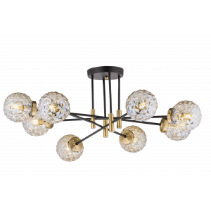 40217MD/8 MBK+AB (1) Люстра (NW)