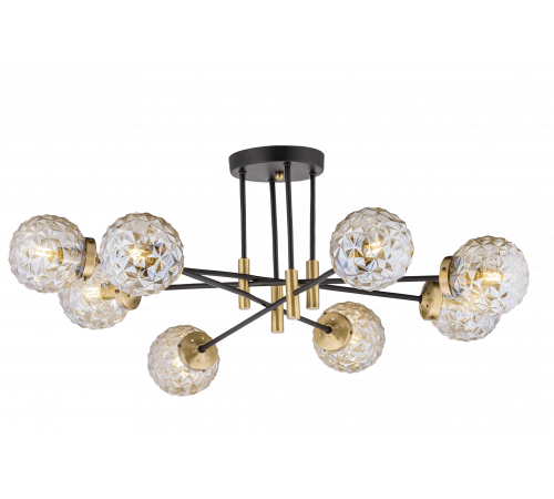 40217MD/8 MBK+AB (1) Люстра (NW)