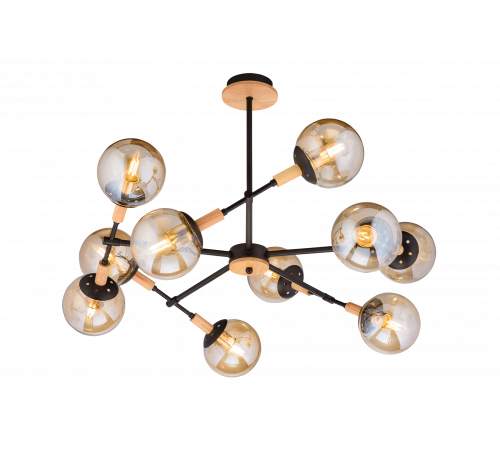 4900/10 BK+WOOD (1) Люстра (RL) #