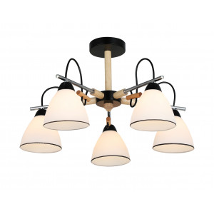 26011/5 CHROME+BLACK (1) Люстра RL